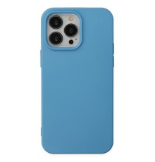 iPhone 14 Pro Kılıf Nano içi Kadife Silikon - Mavi