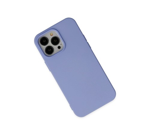 iPhone 14 Pro Kılıf Nano içi Kadife Silikon - Lila