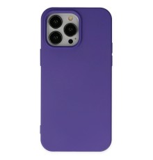 iPhone 14 Pro Kılıf Nano içi Kadife Silikon - Mor