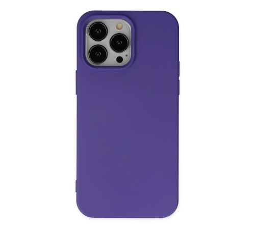 iPhone 14 Pro Kılıf Nano içi Kadife Silikon - Mor iPhone 14 Pro Kılıf Nano içi Kadife Silikon - Mor