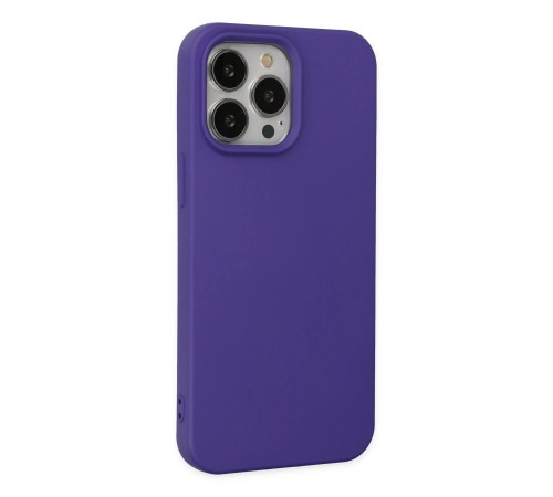 iPhone 14 Pro Kılıf Nano içi Kadife Silikon - Mor iPhone 14 Pro Kılıf Nano içi Kadife Silikon - Mor