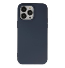 iPhone 14 Pro Kılıf Nano içi Kadife Silikon - Lacivert