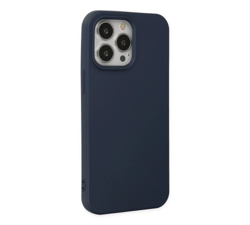 iPhone 14 Pro Kılıf Nano içi Kadife Silikon - Lacivert iPhone 14 Pro Kılıf Nano içi Kadife Silikon - Lacivert