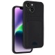 iPhone 14 Kılıf Kelvin Kartvizitli Silikon - Siyah