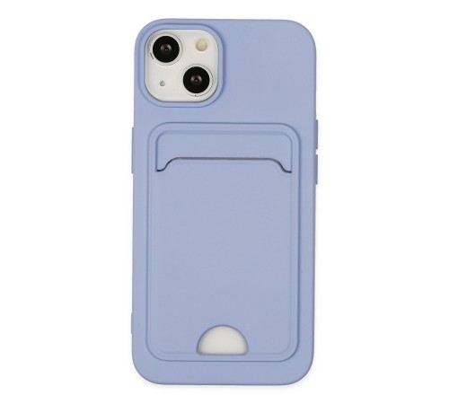iPhone 14 Plus Kılıf Kelvin Kartvizitli Silikon - Lila iPhone 14 Plus Kılıf Kelvin Kartvizitli Silikon - Lila
