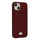 iPhone 14 Plus Kılıf Kelvin Kartvizitli Silikon - Bordo