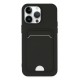iPhone 14 Pro Kılıf Kelvin Kartvizitli Silikon - Siyah