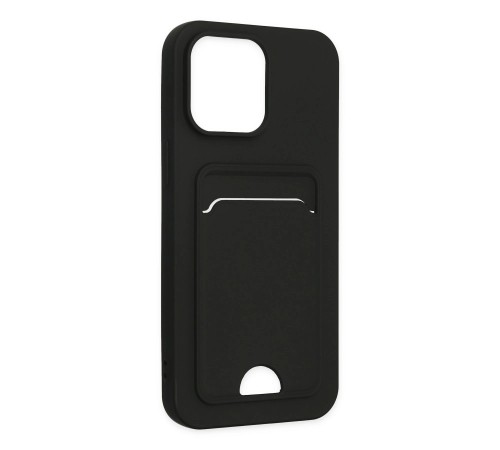 iPhone 14 Pro Kılıf Kelvin Kartvizitli Silikon - Siyah iPhone 14 Pro Kılıf Kelvin Kartvizitli Silikon - Siyah
