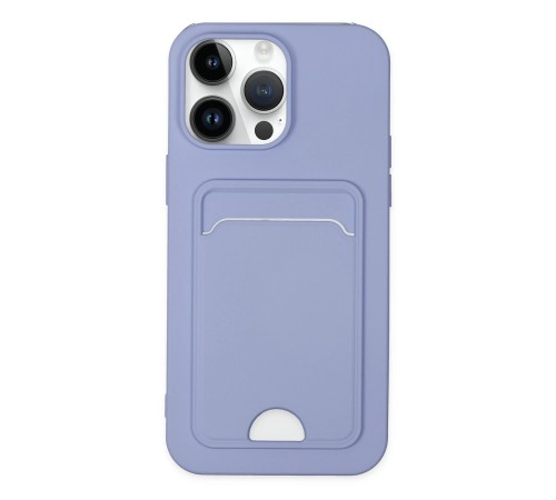 iPhone 14 Pro Kılıf Kelvin Kartvizitli Silikon - Lila iPhone 14 Pro Kılıf Kelvin Kartvizitli Silikon - Lila