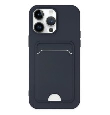 iPhone 14 Pro Kılıf Kelvin Kartvizitli Silikon - Lacivert