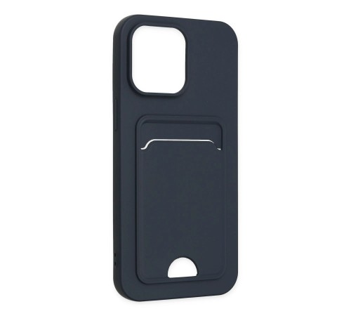 iPhone 14 Pro Kılıf Kelvin Kartvizitli Silikon - Lacivert iPhone 14 Pro Kılıf Kelvin Kartvizitli Silikon - Lacivert