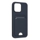 iPhone 14 Pro Kılıf Kelvin Kartvizitli Silikon - Lacivert