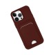 iPhone 14 Pro Kılıf Kelvin Kartvizitli Silikon - Bordo