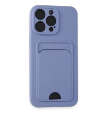 iPhone 14 Pro Max Kılıf Kelvin Kartvizitli Silikon - Lila