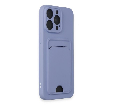 iPhone 14 Pro Max Kılıf Kelvin Kartvizitli Silikon - Lila iPhone 14 Pro Max Kılıf Kelvin Kartvizitli Silikon - Lila