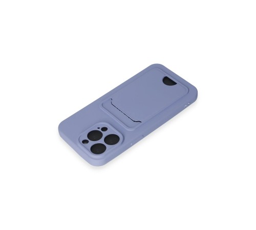 iPhone 14 Pro Max Kılıf Kelvin Kartvizitli Silikon - Lila iPhone 14 Pro Max Kılıf Kelvin Kartvizitli Silikon - Lila