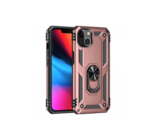 iPhone 14 Kılıf Sofya Yüzüklü Silikon Kapak - Rose iPhone 14 Kılıf Sofya Yüzüklü Silikon Kapak - Rose