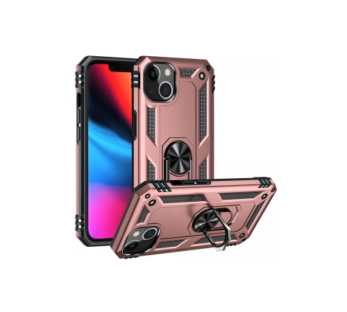 iPhone 14 Kılıf Sofya Yüzüklü Silikon Kapak - Rose iPhone 14 Kılıf Sofya Yüzüklü Silikon Kapak - Rose