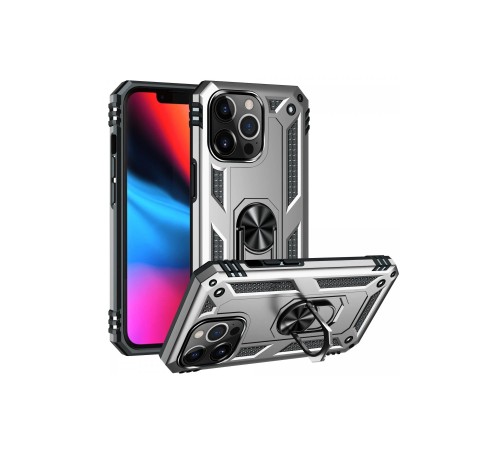 iPhone 14 Pro Kılıf Sofya Yüzüklü Silikon Kapak - Gümüş iPhone 14 Pro Kılıf Sofya Yüzüklü Silikon Kapak - Gümüş