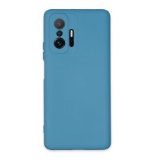 Xiaomi Mi 11T Pro Kılıf Nano içi Kadife Silikon - Mavi