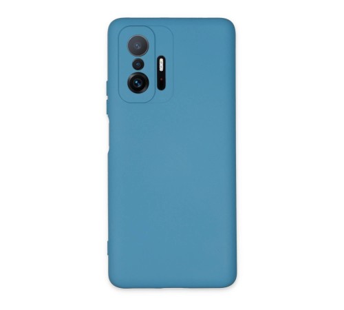 Xiaomi Mi 11T Pro Kılıf Nano içi Kadife Silikon - Mavi Xiaomi Mi 11T Pro Kılıf Nano içi Kadife Silikon - Mavi