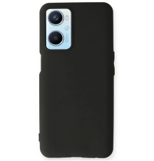 Oppo A96 Kılıf First Silikon - Siyah