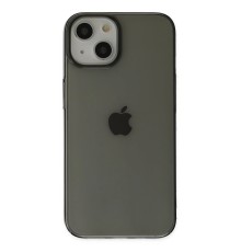 iPhone 14 Plus Kılıf Pc Sert Şeffaf Kapak - Siyah