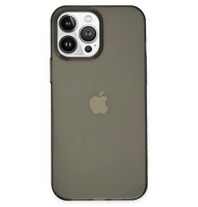 iPhone 14 Pro Kılıf Pc Sert Şeffaf Kapak - Siyah
