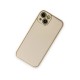 iPhone 14 Kılıf Coco Deri Silikon Kapak - Gold