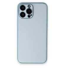 iPhone 14 Pro Kılıf Coco Deri Silikon Kapak - Sky Blue