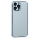 iPhone 14 Pro Kılıf Coco Deri Silikon Kapak - Sky Blue