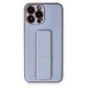 iPhone 14 Pro Kılıf Coco Deri Standlı Kapak - Sky Blue