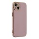 iPhone 14 Kılıf Volet Silikon - Mor