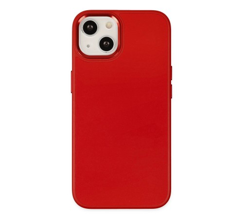 iPhone 14 Plus Kılıf Asya Deri Silikon - Kırmızı iPhone 14 Plus Kılıf Asya Deri Silikon - Kırmızı