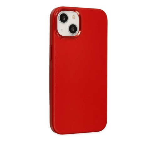 iPhone 14 Plus Kılıf Asya Deri Silikon - Kırmızı iPhone 14 Plus Kılıf Asya Deri Silikon - Kırmızı