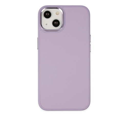 iPhone 14 Plus Kılıf Asya Deri Silikon - Lila iPhone 14 Plus Kılıf Asya Deri Silikon - Lila