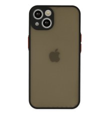 iPhone 14 Kılıf Montreal Silikon Kapak - Siyah
