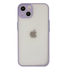 iPhone 14 Kılıf Montreal Silikon Kapak - Mor