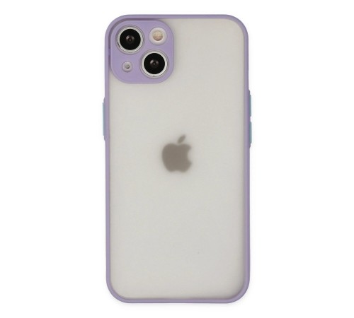 iPhone 14 Kılıf Montreal Silikon Kapak - Mor iPhone 14 Kılıf Montreal Silikon Kapak - Mor