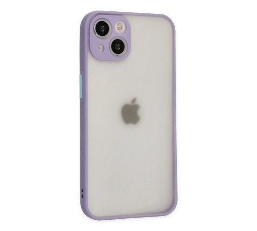 iPhone 14 Kılıf Montreal Silikon Kapak - Mor iPhone 14 Kılıf Montreal Silikon Kapak - Mor