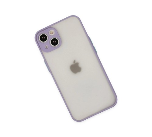 iPhone 14 Kılıf Montreal Silikon Kapak - Mor iPhone 14 Kılıf Montreal Silikon Kapak - Mor