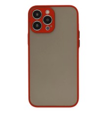 iPhone 14 Pro Kılıf Montreal Silikon Kapak - Kırmızı