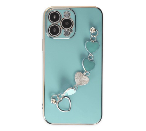 iPhone 13 Pro Kılıf Esila Silikon - Su Yeşili