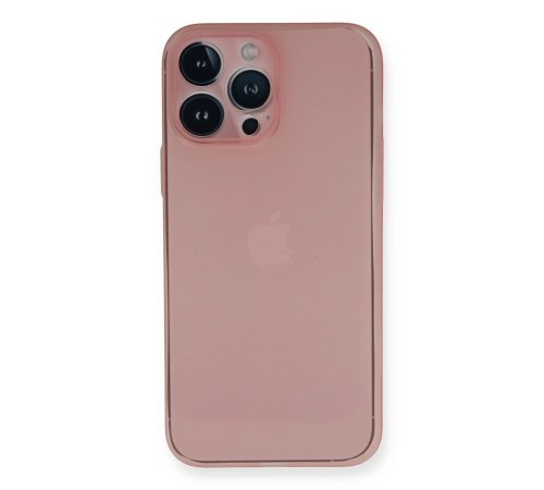 iPhone 14 Pro Kılıf PP Ultra İnce Kapak - Pembe iPhone 14 Pro Kılıf PP Ultra İnce Kapak - Pembe