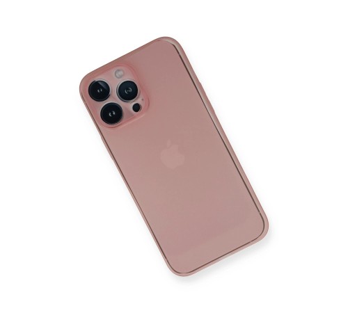 iPhone 14 Pro Kılıf PP Ultra İnce Kapak - Pembe iPhone 14 Pro Kılıf PP Ultra İnce Kapak - Pembe