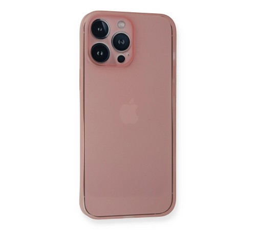 iPhone 14 Pro Kılıf PP Ultra İnce Kapak - Pembe iPhone 14 Pro Kılıf PP Ultra İnce Kapak - Pembe
