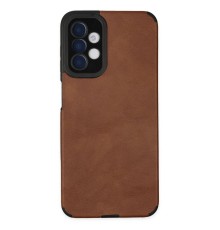 Samsung Galaxy A04S Kılıf Loop Deri Silikon - Kahverengi