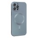 iPhone 12 Pro Max Kılıf Moshi Lens Magneticsafe Silikon - Sierra Blue
