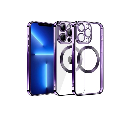 iPhone 13 Pro Max Kılıf Slot Silikon - Mor