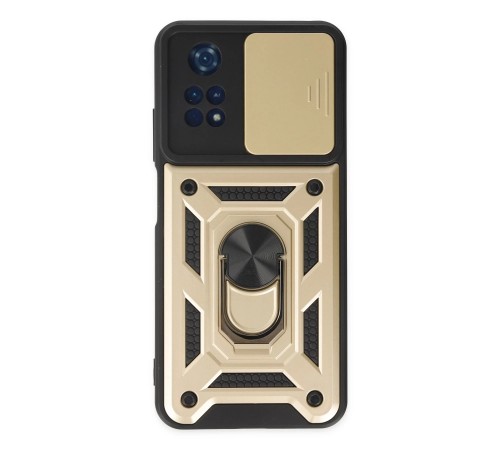 Xiaomi Poco M4 Pro 4G Kılıf Pars Lens Yüzüklü Silikon - Gold Xiaomi Poco M4 Pro 4G Kılıf Pars Lens Yüzüklü Silikon - Gold